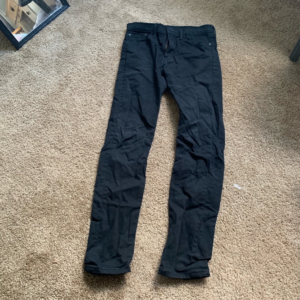 Men’s Black Slim Straight Levi Jeans